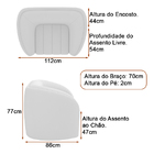 Poltrona Decorativa 112cm West Courino Caramelo| Linho Alto R